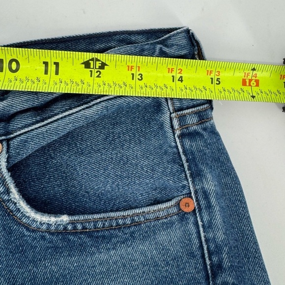 Citizens Of Humanity Charlotte Crop High Rise Straight Vintage Jean Shorts - Picture 5 of 12